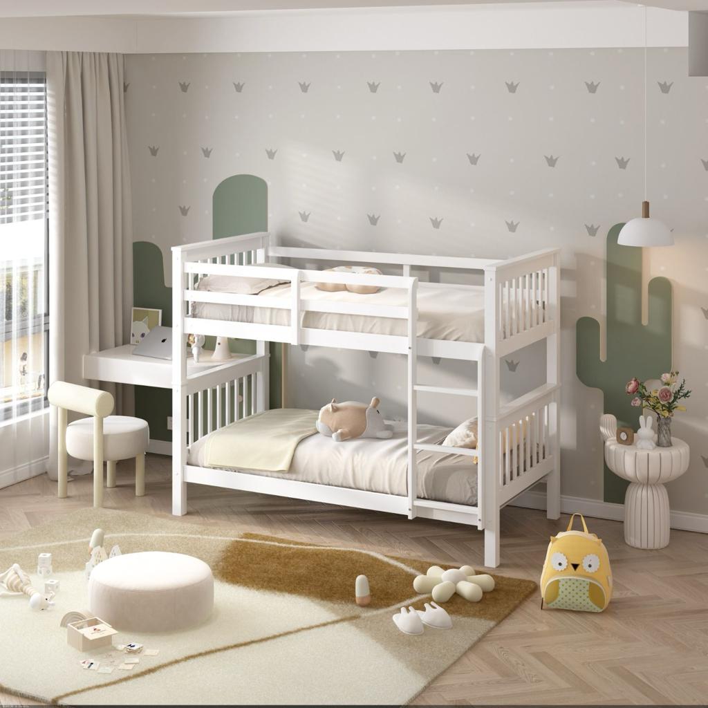 Double Bunk Bed – Solid Pine (Single over Single)