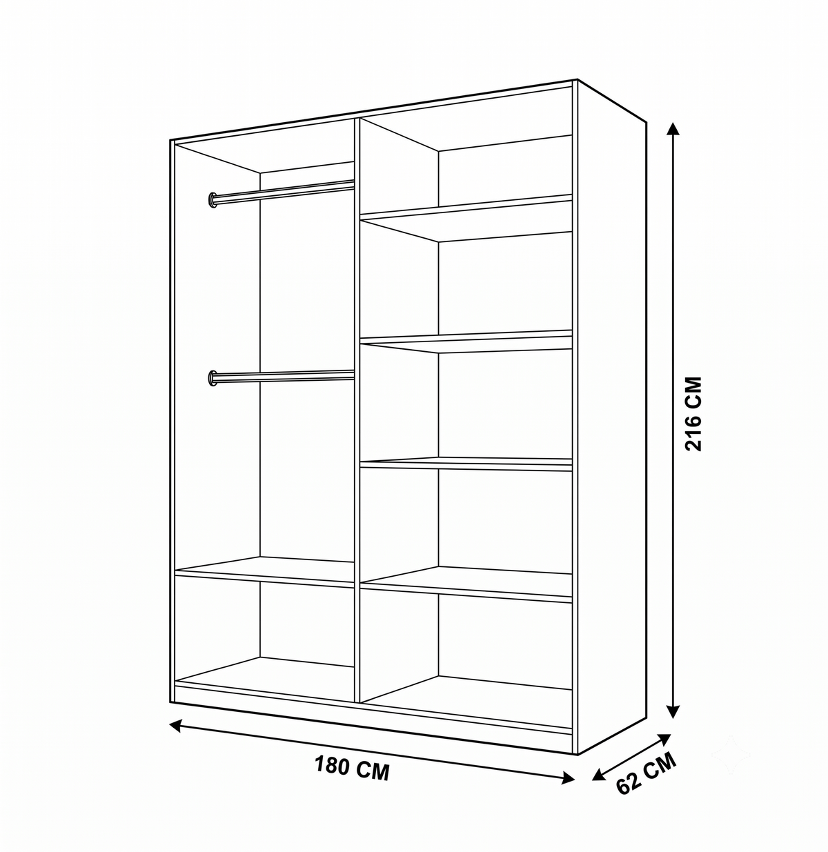 Regal Sliding Wardrobe – Matte Finish