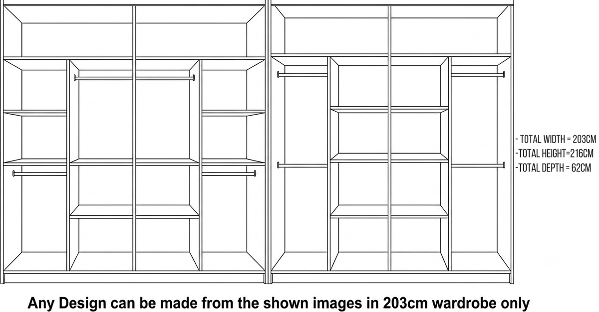 Regal Sliding Wardrobe – Matte Finish