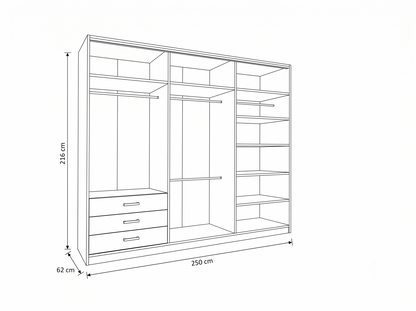 Regal Sliding Wardrobe – Matte Finish