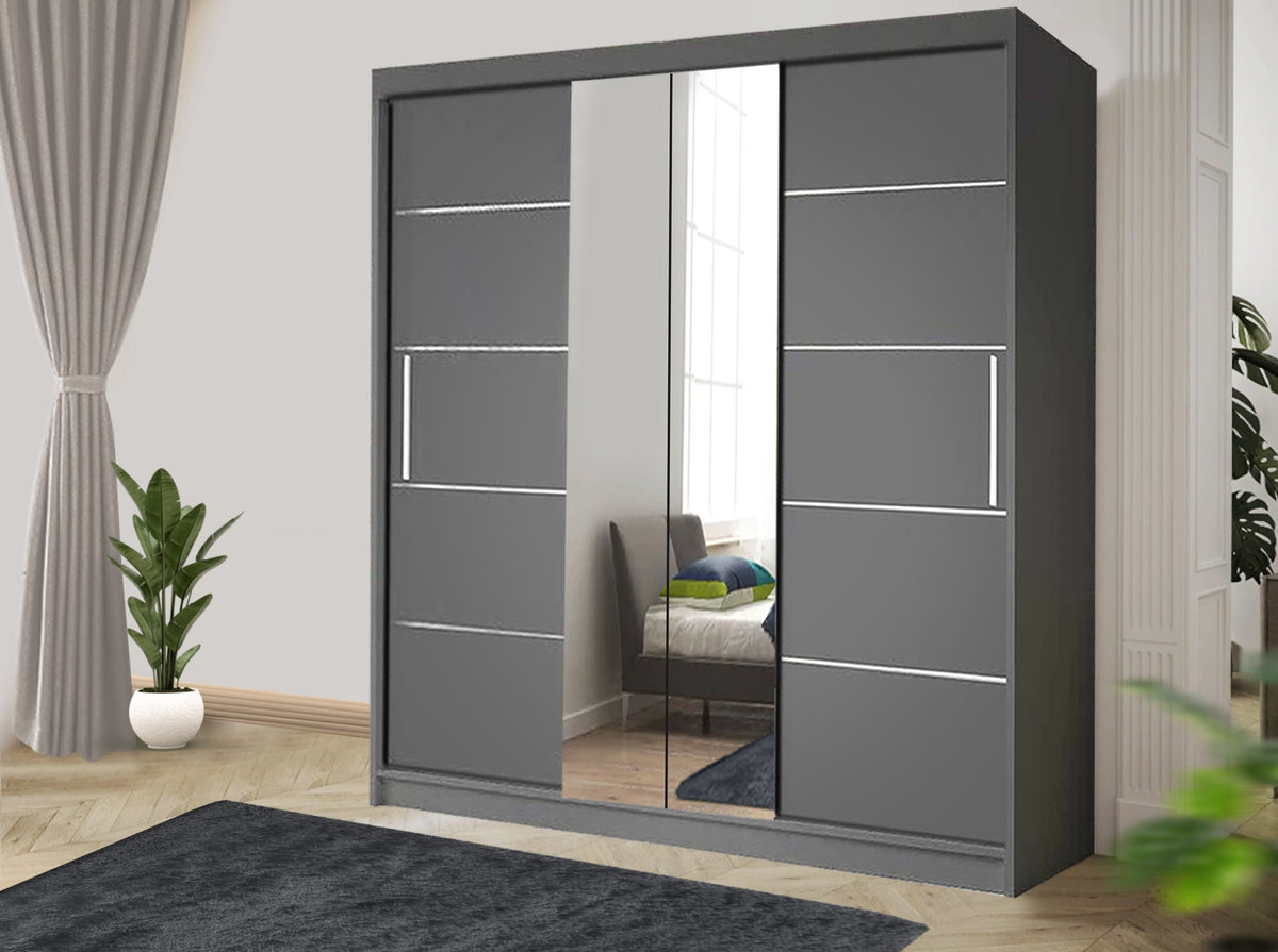 Oslo Sliding Wardrobe – Matte Finish