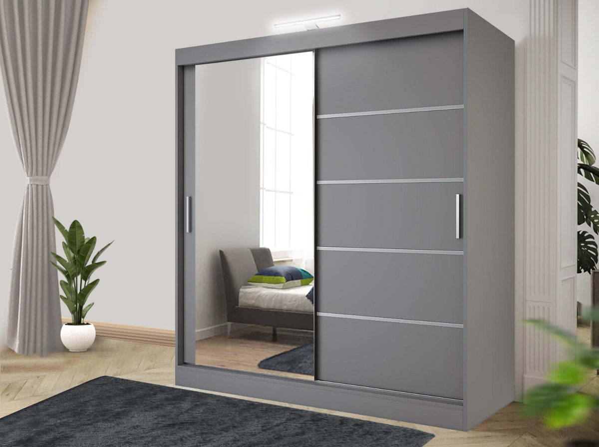 Lyon Sliding Wardrobe – Matte Finish