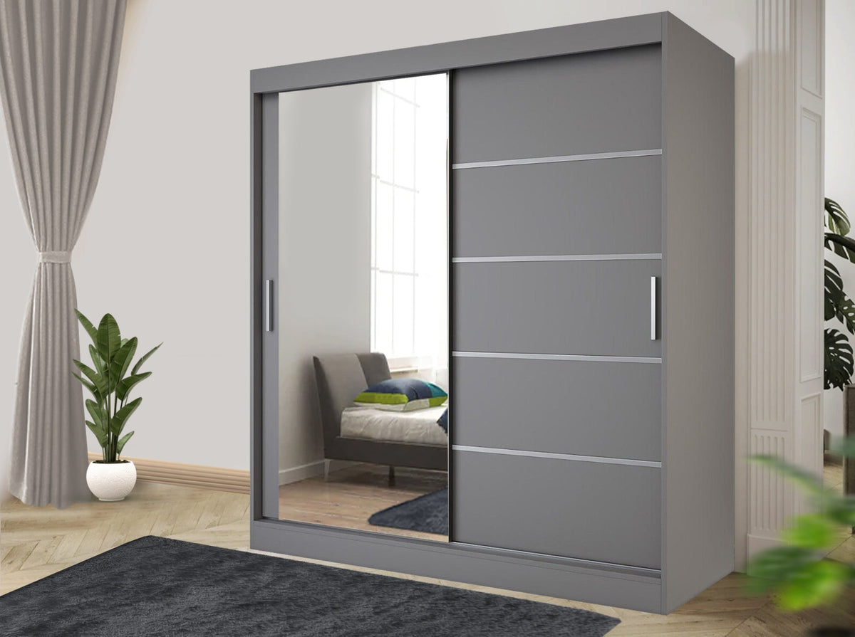Lyon Sliding Wardrobe – Matte Finish
