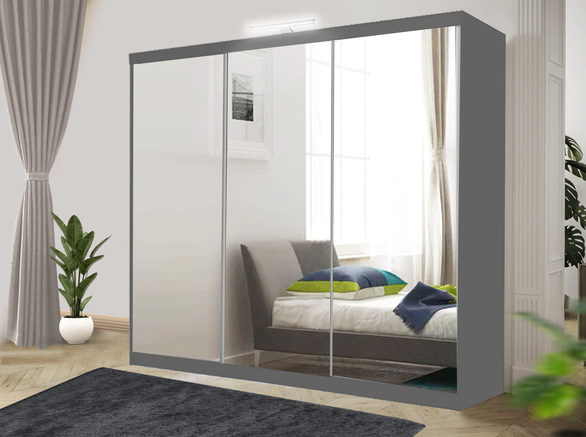 Milan Sliding Wardrobe – Matte Finish