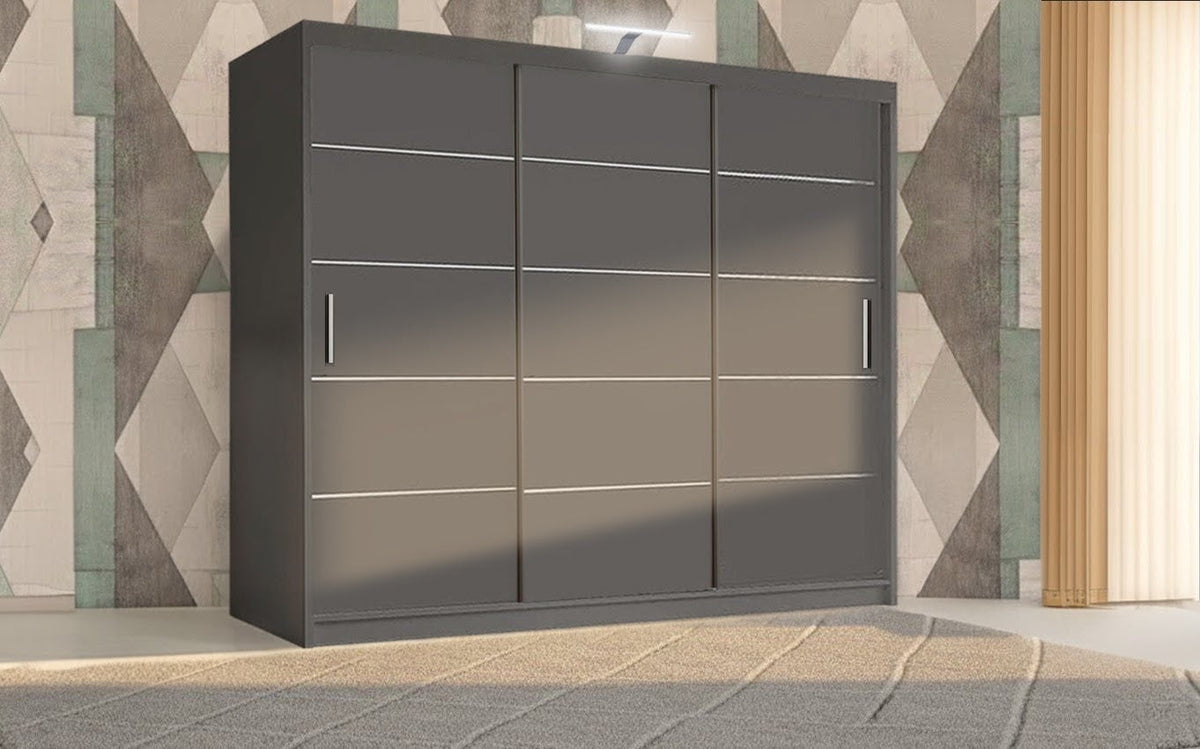 Lyon Type 2 Sliding Wardrobe – Matte Finish