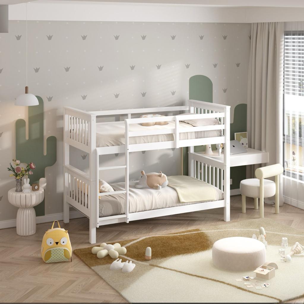 Double Bunk Bed – Solid Pine (Single over Single)