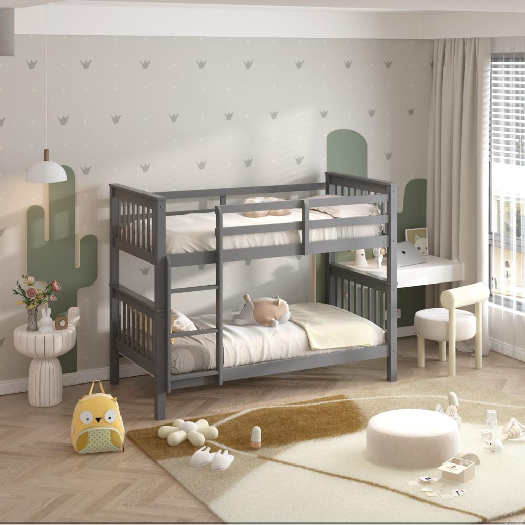 Double Bunk Bed – Solid Pine (Single over Single)