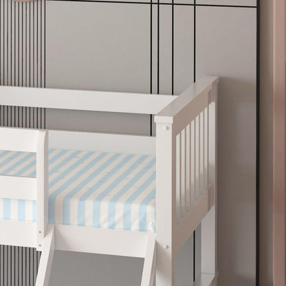 Triple Bunk Bed – Solid Pine (Single over Double)