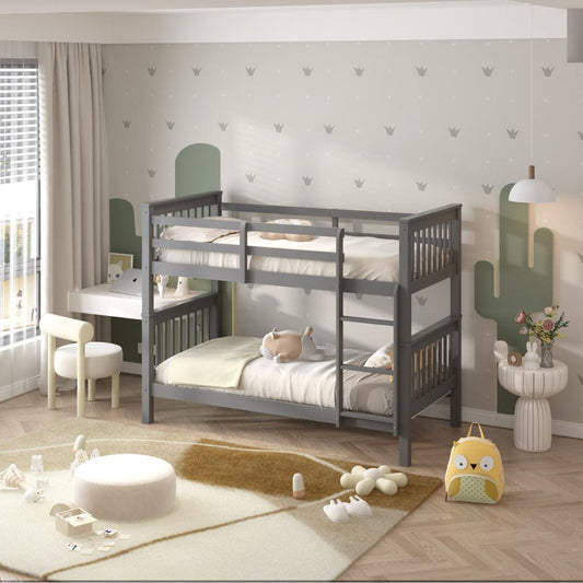 Double Bunk Bed – Solid Pine (Single over Single)