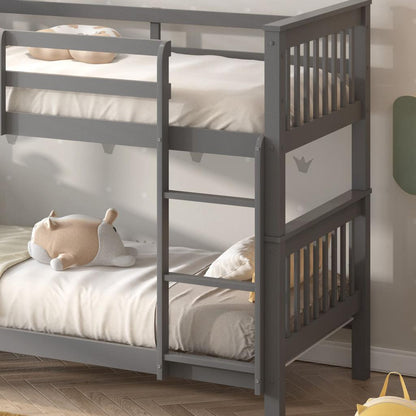 Double Bunk Bed – Solid Pine (Single over Single)