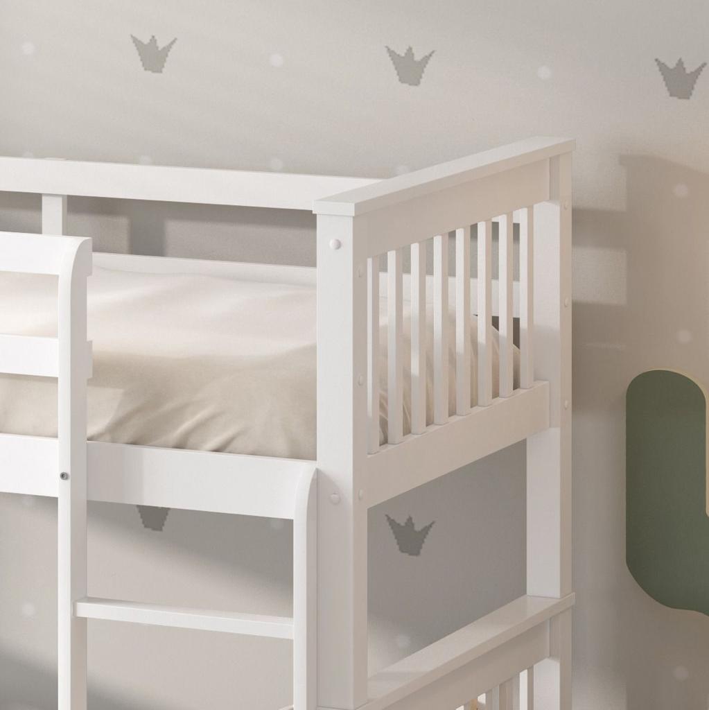 Double Bunk Bed – Solid Pine (Single over Single)