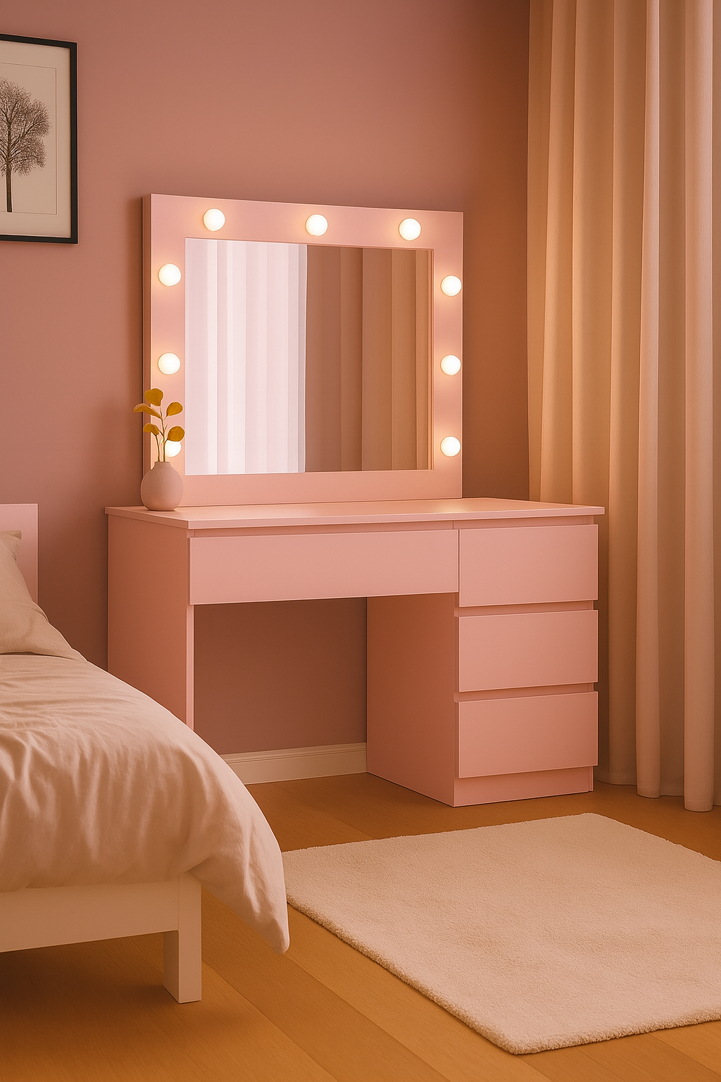 Vanity Mirror Dressing Table with Lights