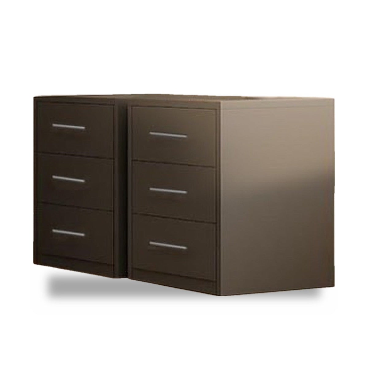 Bedside Tables (Set of 2) Grey Matte