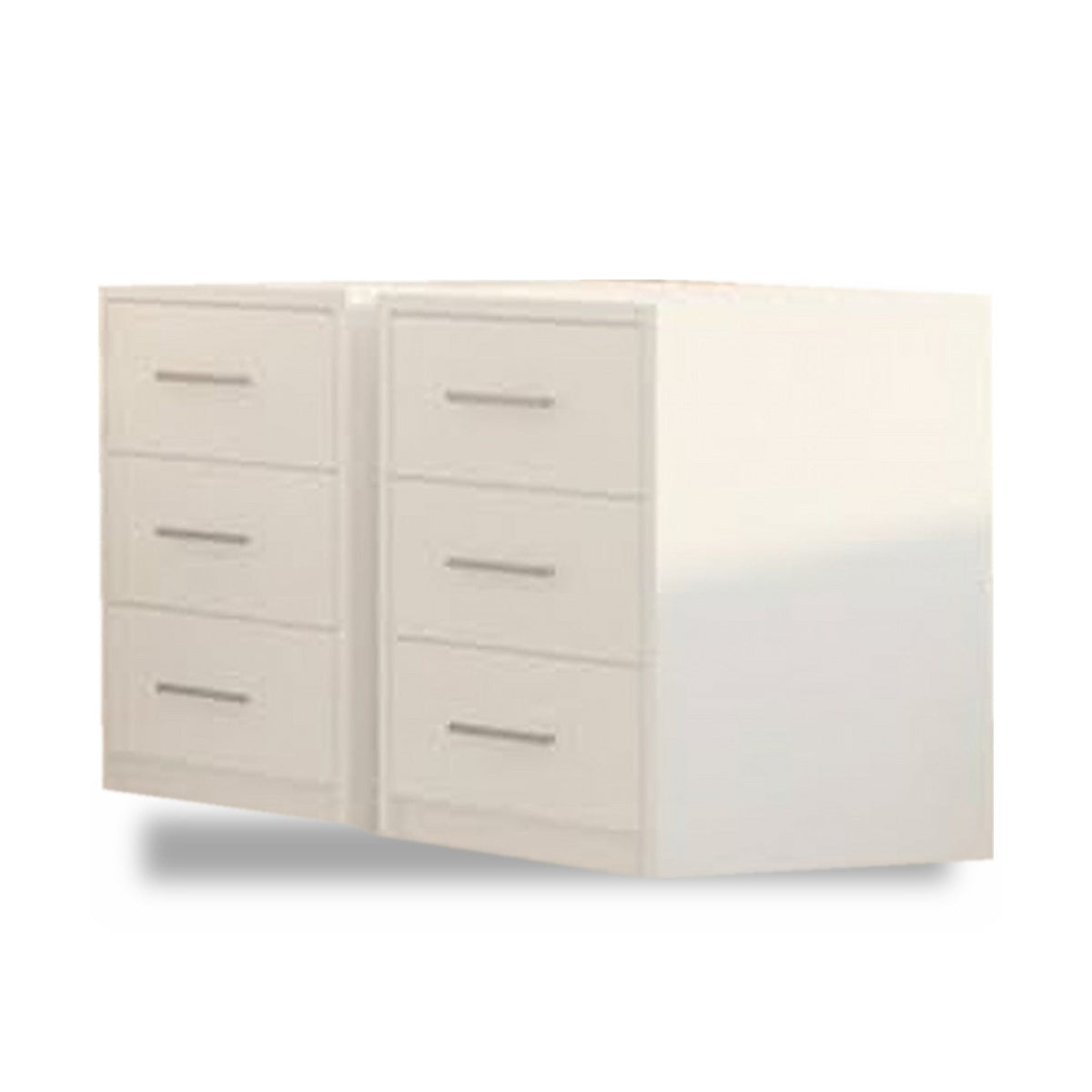 Bedside Tables (Set of 2) White Matte